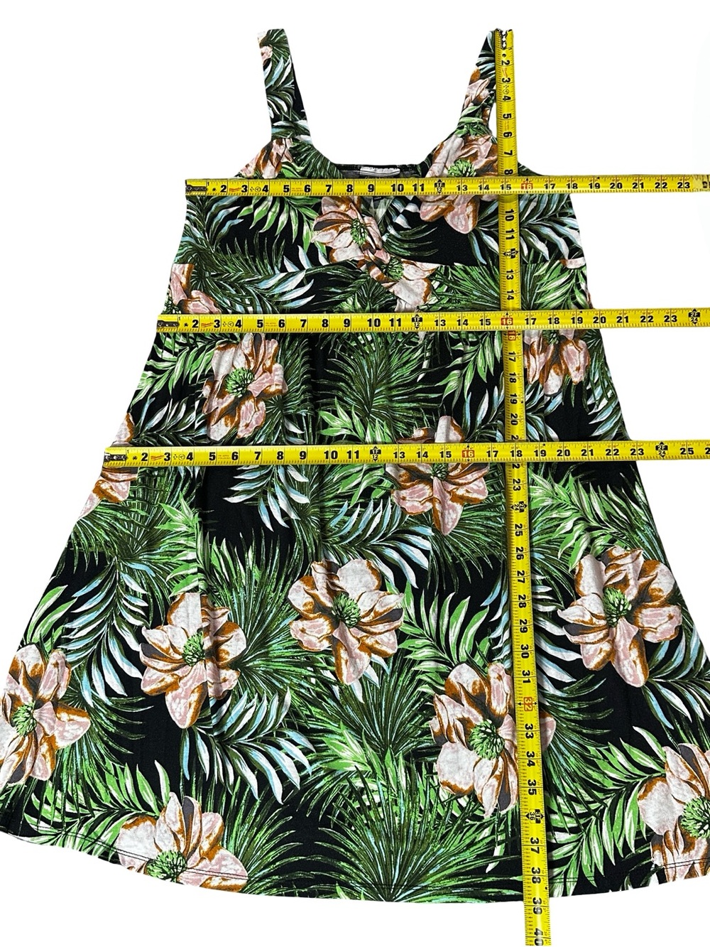 Allison Brittney Tropical Floral Empire Dress Plus Size 1X - Picture 7 of 7
